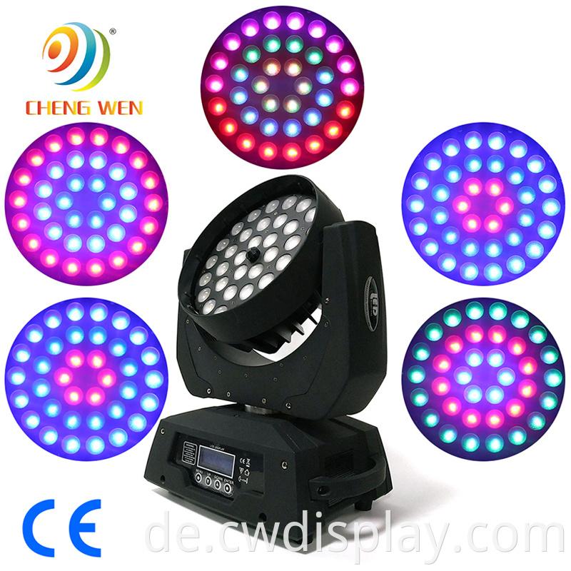 36pcs Led Moving Head Wash Light With Zoom